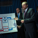 Preet Bharara, U.S. attorney for the Southern District of New York, gestures at a chart during a press conference announcing corruption charges against members of the New York City Police Department at the U.S. Attorney's Office, Southern District of New York, on June 20, 2016, in New York City.
Drew Angerer/Getty Images